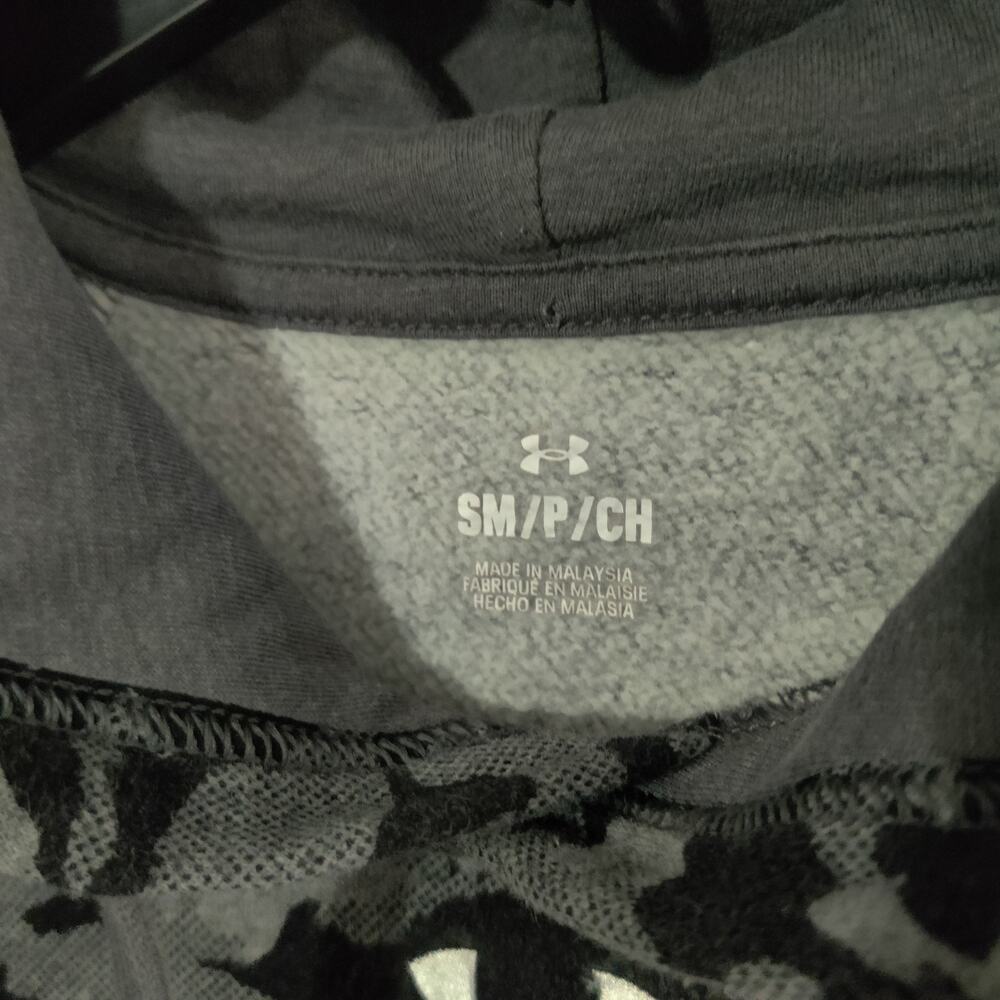 Under Armour Storm Men's Size S Sahara / Black Rival Fleece Camo Hoodie - Picture 3 of 8